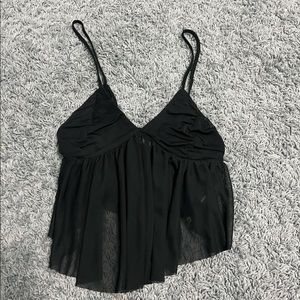 Urban outfitters black mesh tank top